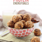 This simple and healthy little no bake oatmeal protein energy balls recipe is perfect for easy snacking on-the-go! With rolled oats, protein powder, peanut butter and a touch of honey, these energy balls will keep you satisfied for hours!