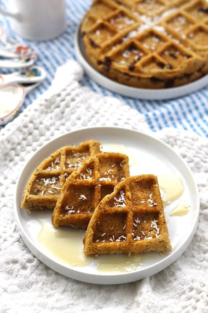 Coconut Waffles Vegan and GlutenFree