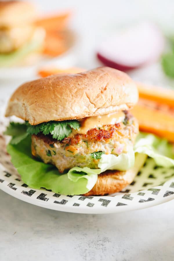 Thai Turkey Burgers with Peanut Sauce The Healthy Maven