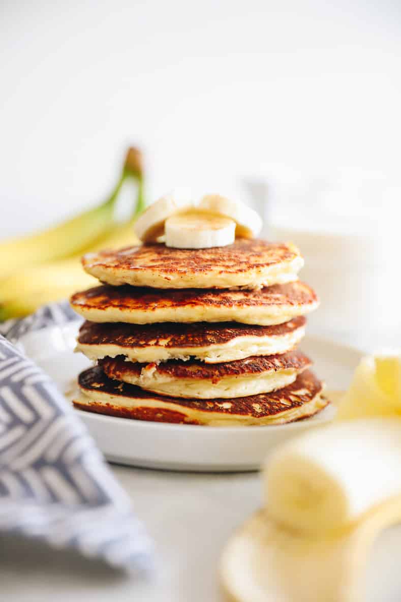 Flourless Banana & Protein Powder Pancakes - Nourish & Tempt