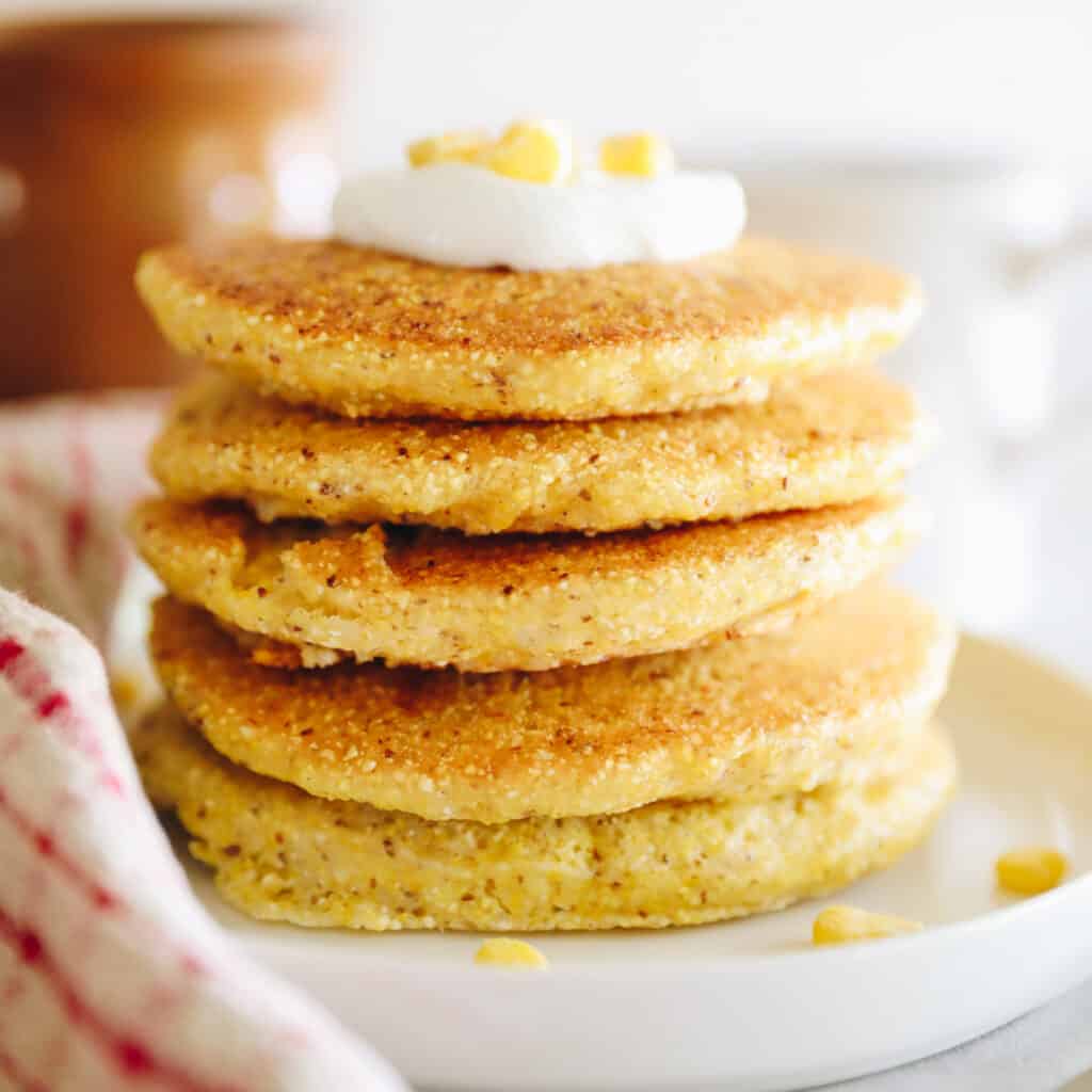 Vegan Corn Pancakes