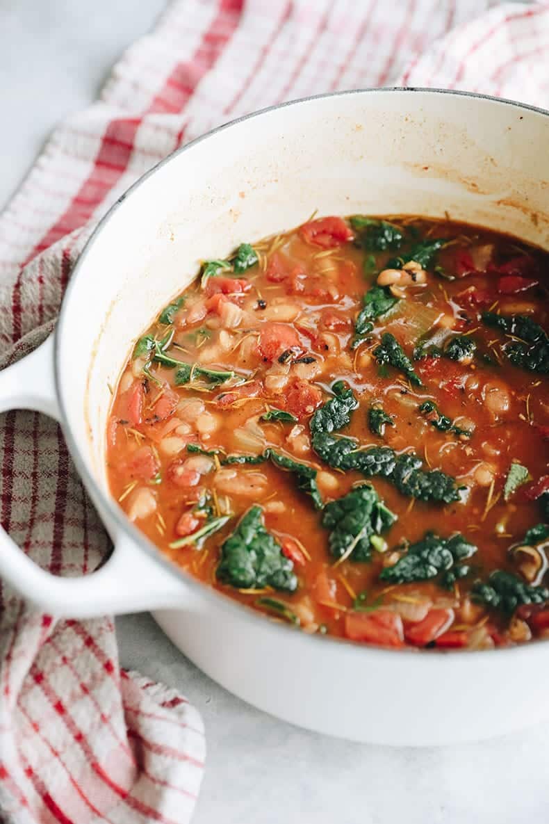 Tuscan White Bean Soup [Ribollita] - The Healthy Maven