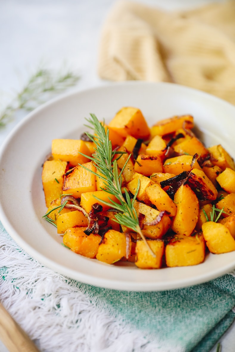 roasted butternut squash with rosemary. 9