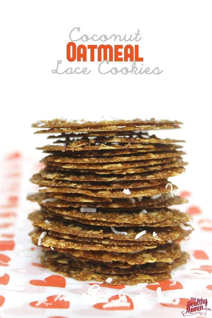 Coconut Oatmeal Lace Cookies The Healthy Maven