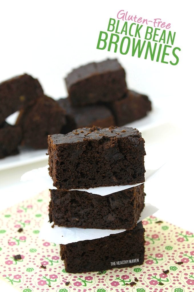 No one needs to know there's black beans hidden in these delicious Gluten-Free Black Bean Brownies. There's also another secret veggie in there and are lightened-up with just 2 tablespoons of coconut oil. A healthy alternative to typical brownie recipes!