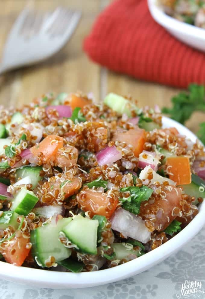 Israeli Quinoa Salad The Healthy Maven