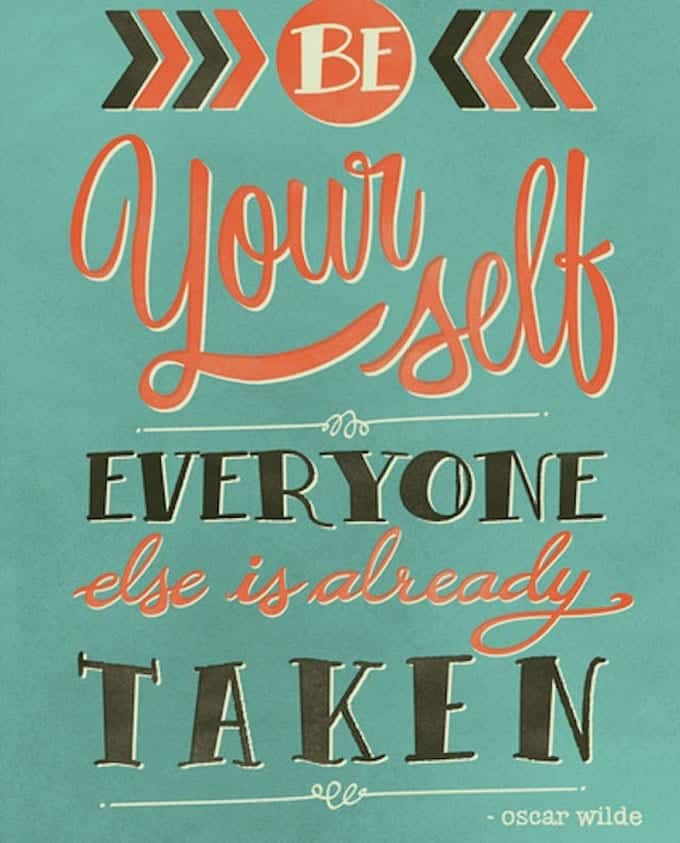 be yourself