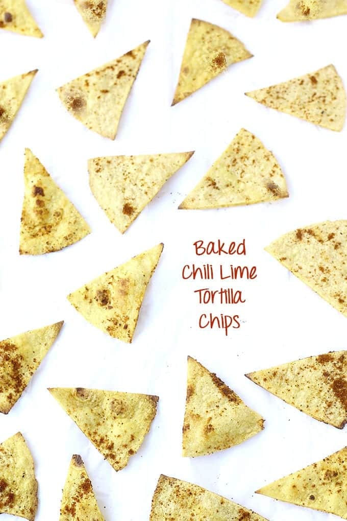 Fresh Corn Salsa with Baked Chili Lime Tortilla Chips