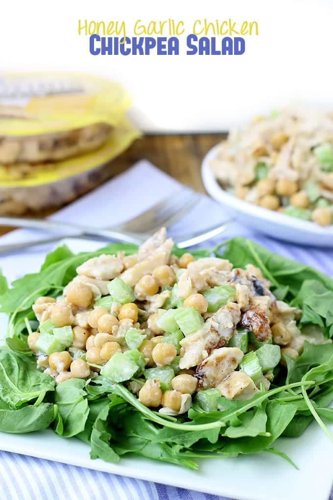 Honey Garlic Chicken Chickpea Salad