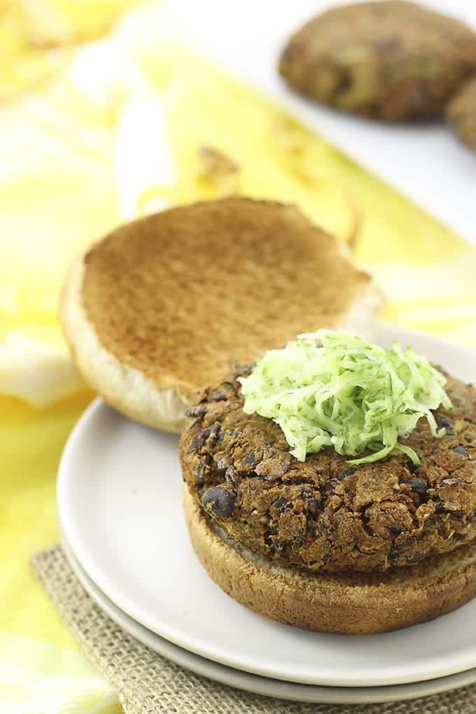 Spicy Zucchini Black Bean Burgers The Healthy Maven