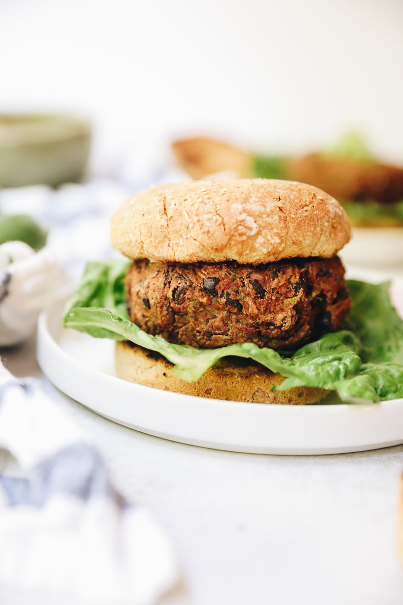 Zucchini Black Bean Burgers - The Healthy Maven