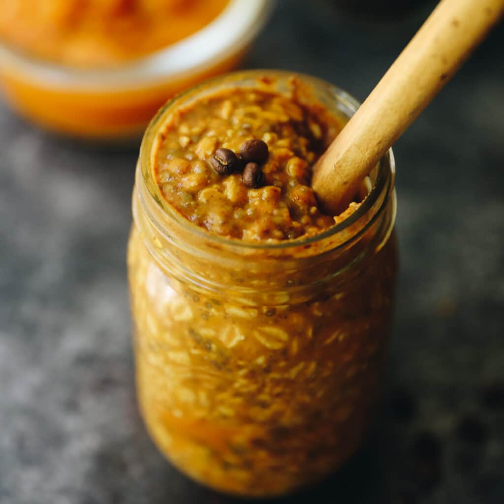 Pumpkin Spice Latte Overnight Oats