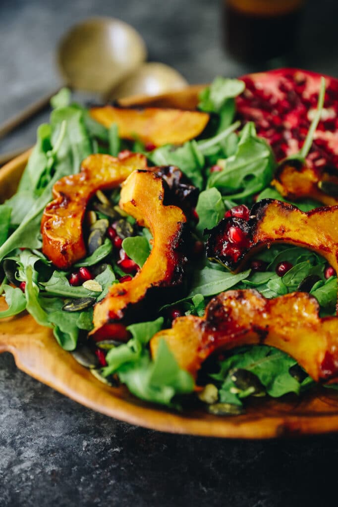 Maple Roasted Acorn Squash Salad The Healthy Maven
