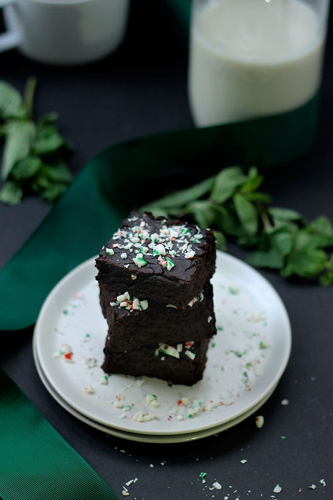 Peppermint Black Bean Brownies The Healthy Maven