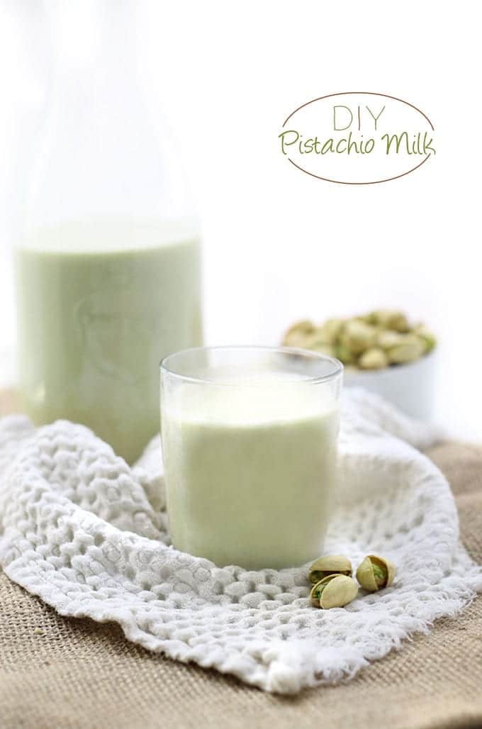 Change up your usual almond milk with this easy DIY Pistachio Milk recipe!