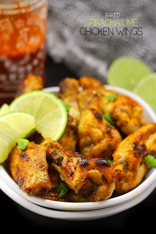 Baked Sriracha Lime Chicken Wings The Healthy Maven