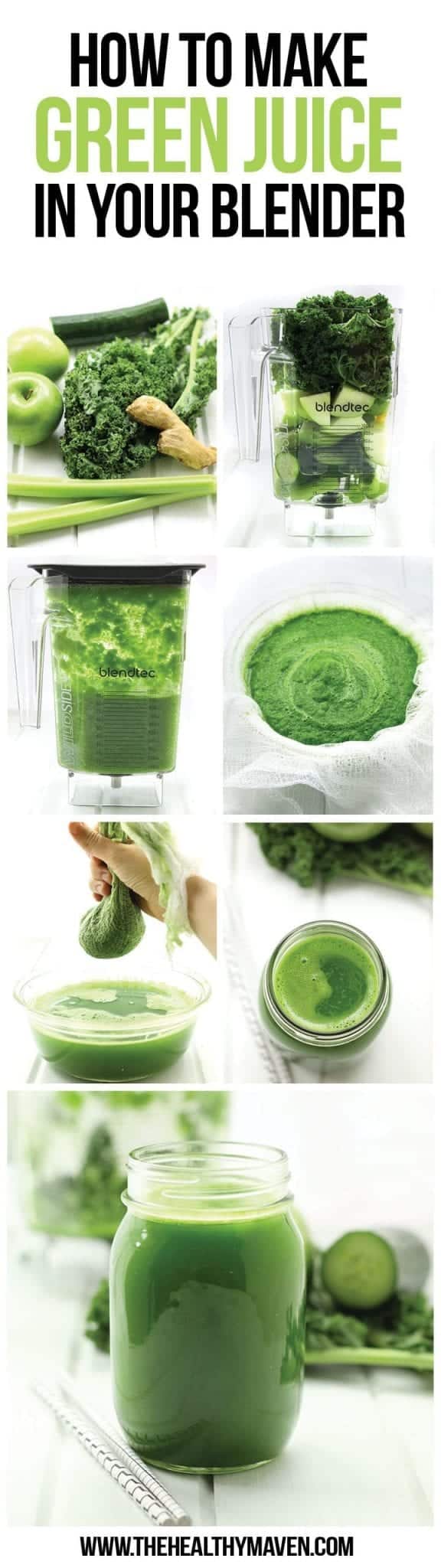 First time making my own green juice w/ magic bullet mini juicer