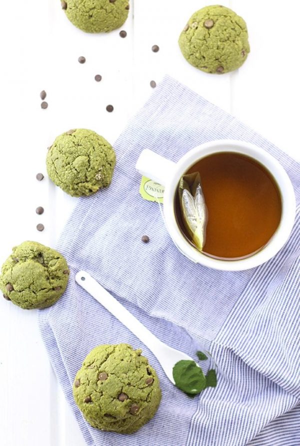 Matcha Green Tea Chocolate Chip Cookies The Healthy Maven
