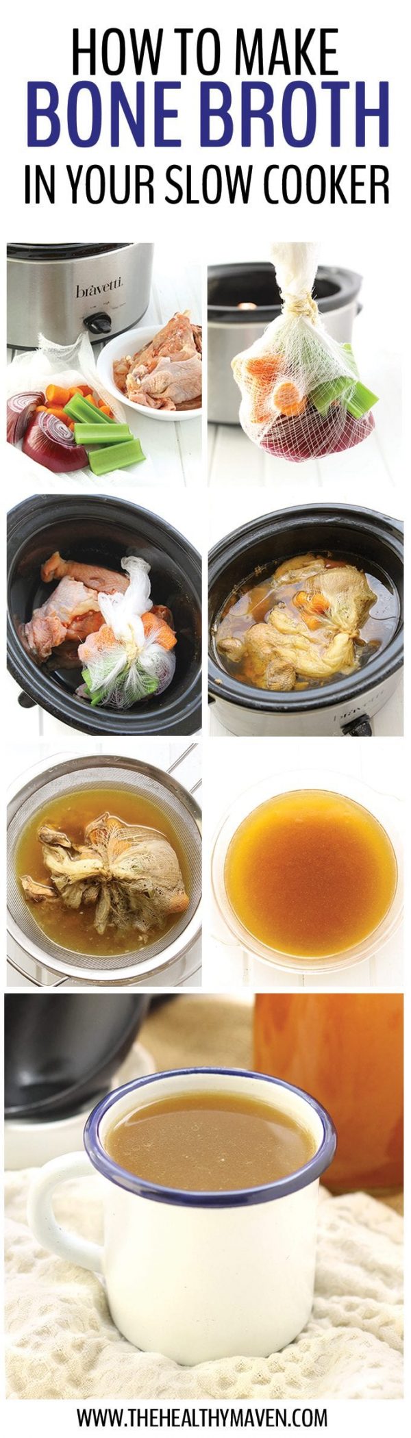 How To Make Bone Broth In Your Slow Cooker The Healthy Maven