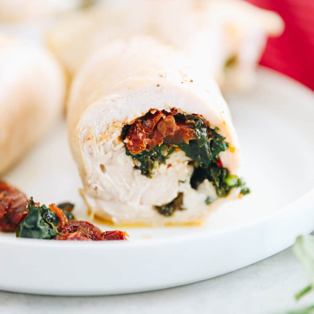 Kale and Sundried Tomato Stuffed Chicken