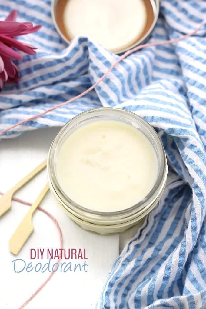 A simple DIY Natural Deodorant recipe that smells amazing and works too! Made with clean, all-natural ingredients and ready in under 10 minutes, this natural deodorant will quickly become a staple in your body routine.