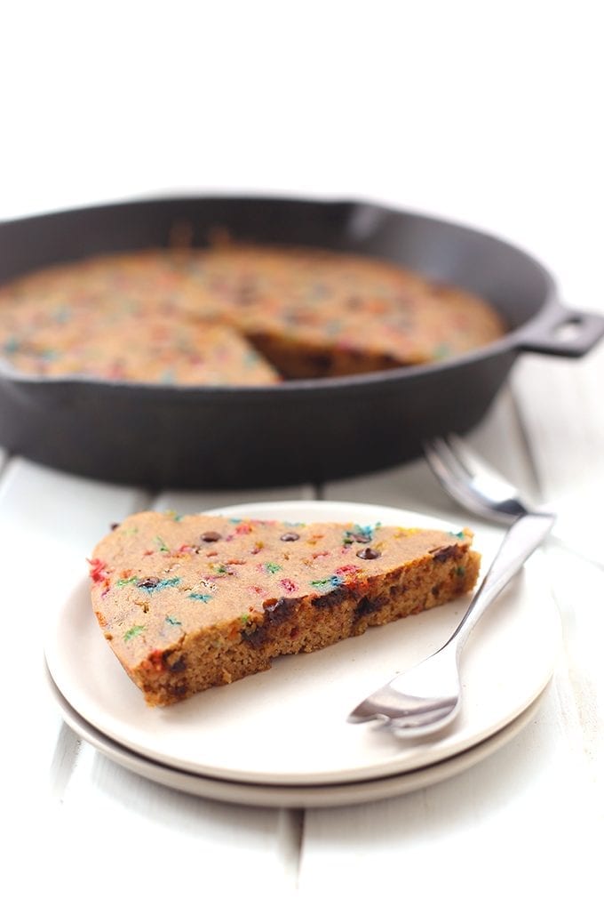 Healthy Chocolate Chip Cookie Cake