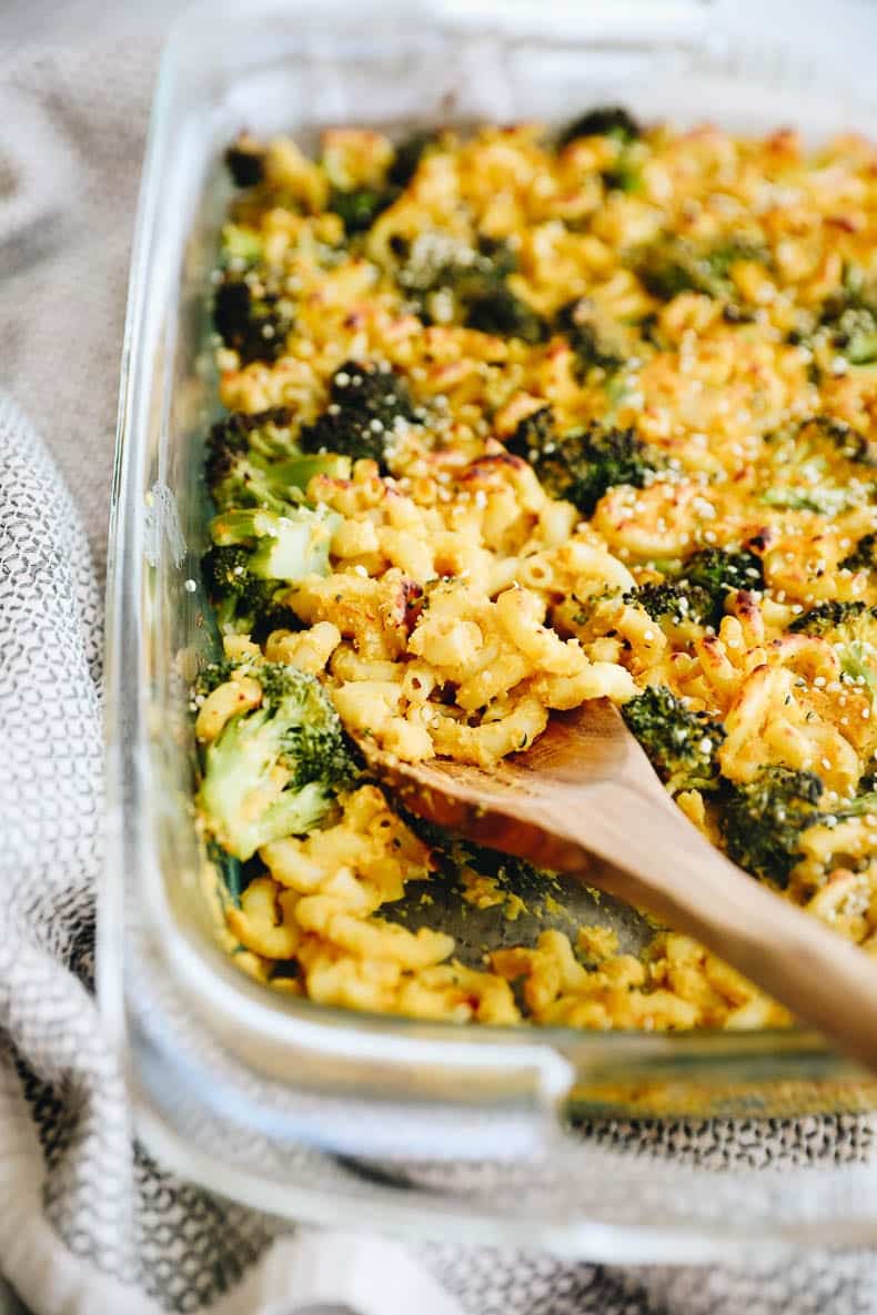 Butternut Squash Mac And Cheese with Broccoli