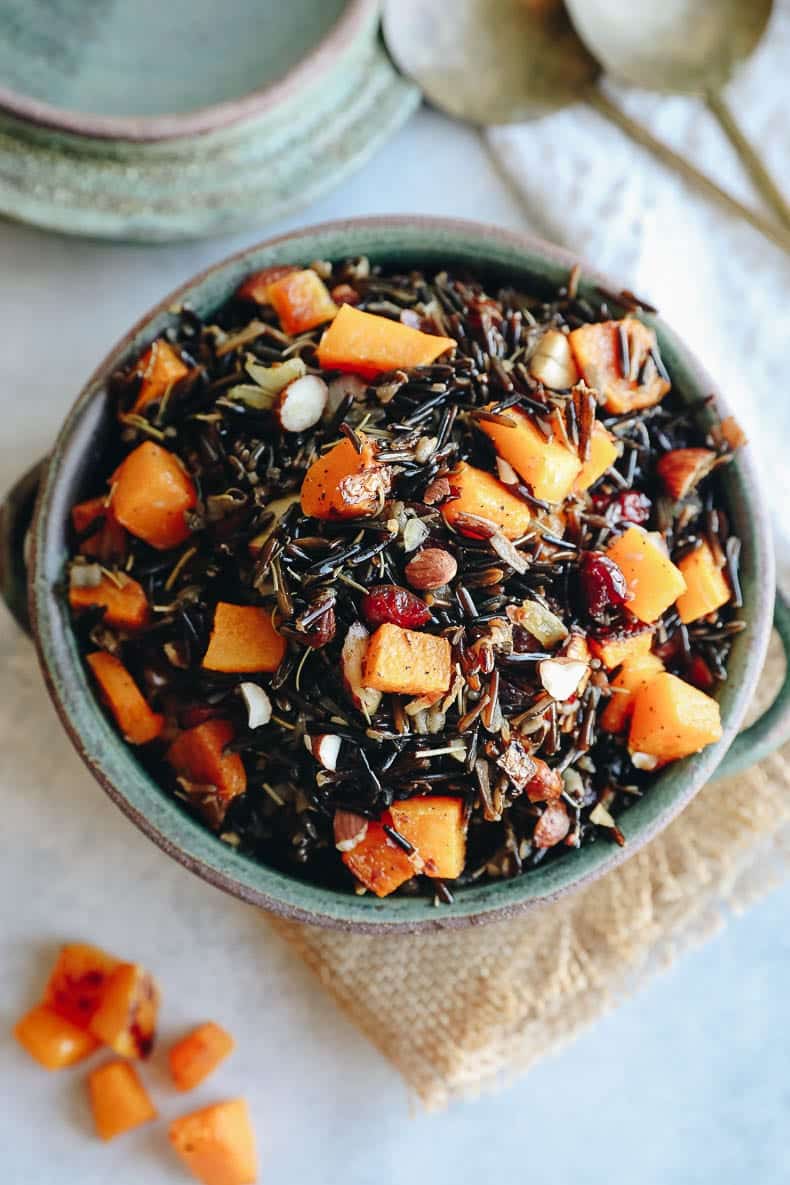 wild rice pilaf recipe with cranberries and butternut squash