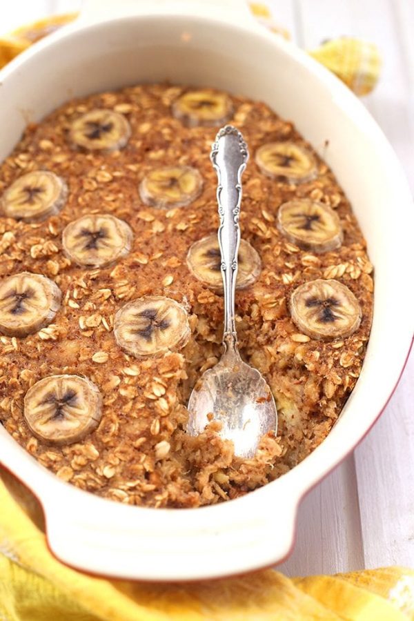 Banana Bread Baked Oatmeal - The Healthy Maven