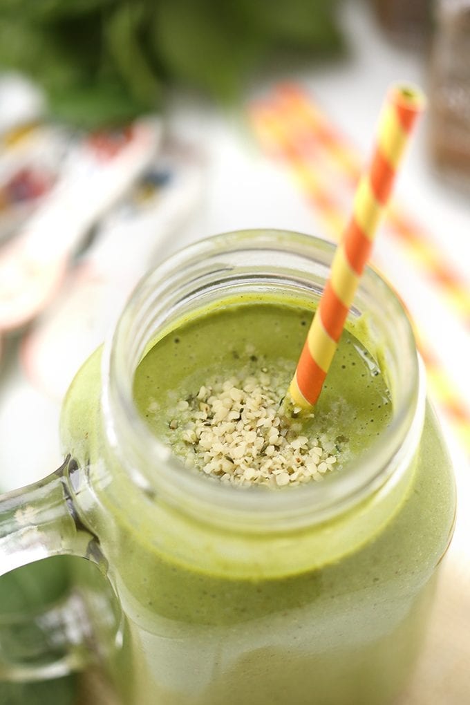 Get your veggies first thing in the morning with this vegan Almond Chai Green Smoothie. The perfect breakfast recipe to kickstart your day that's protein-packed and ready in minutes.