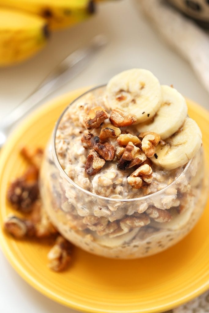 Banana Nut Overnight Oats - The Healthy Maven