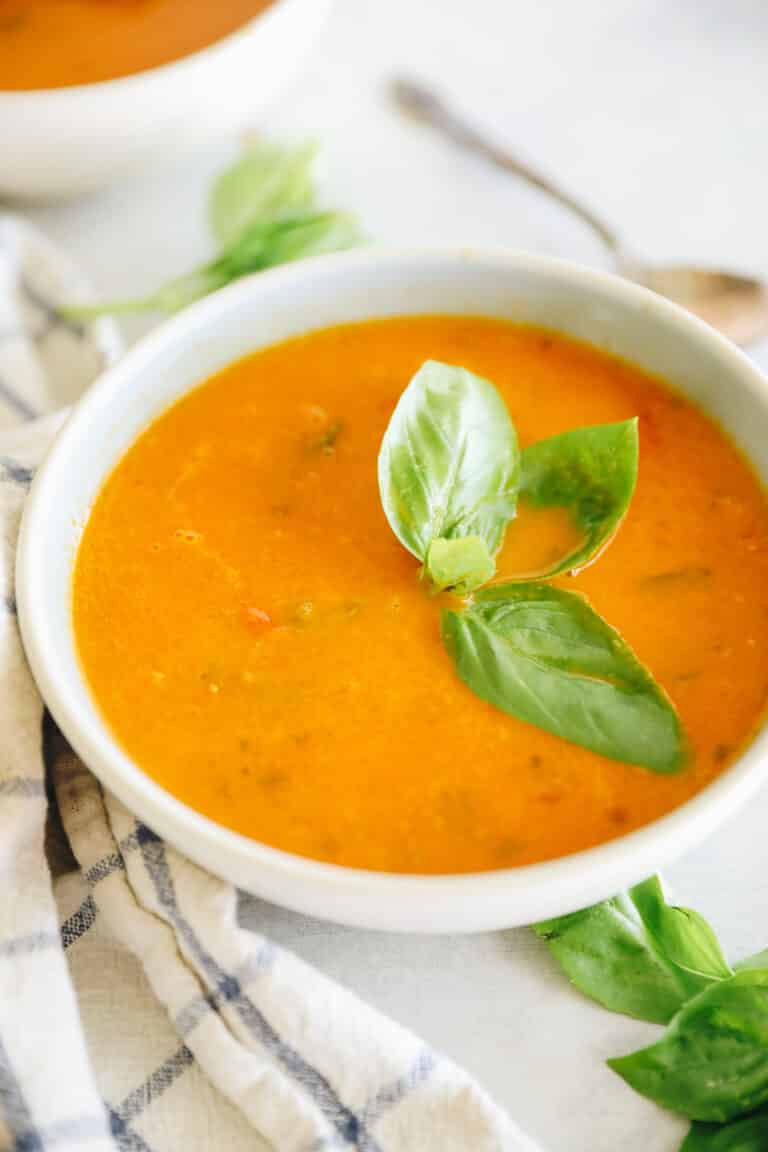 Best Ever Tomato Basil Soup Recipe - Karinokada