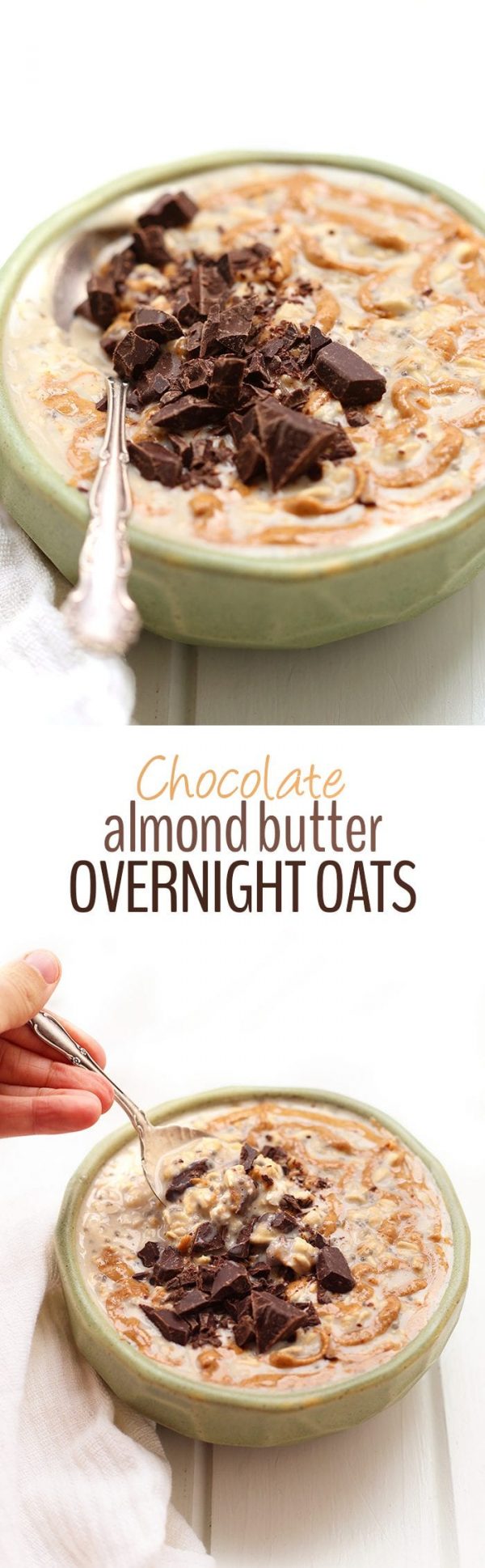 Chocolate Almond Butter Overnight Oats