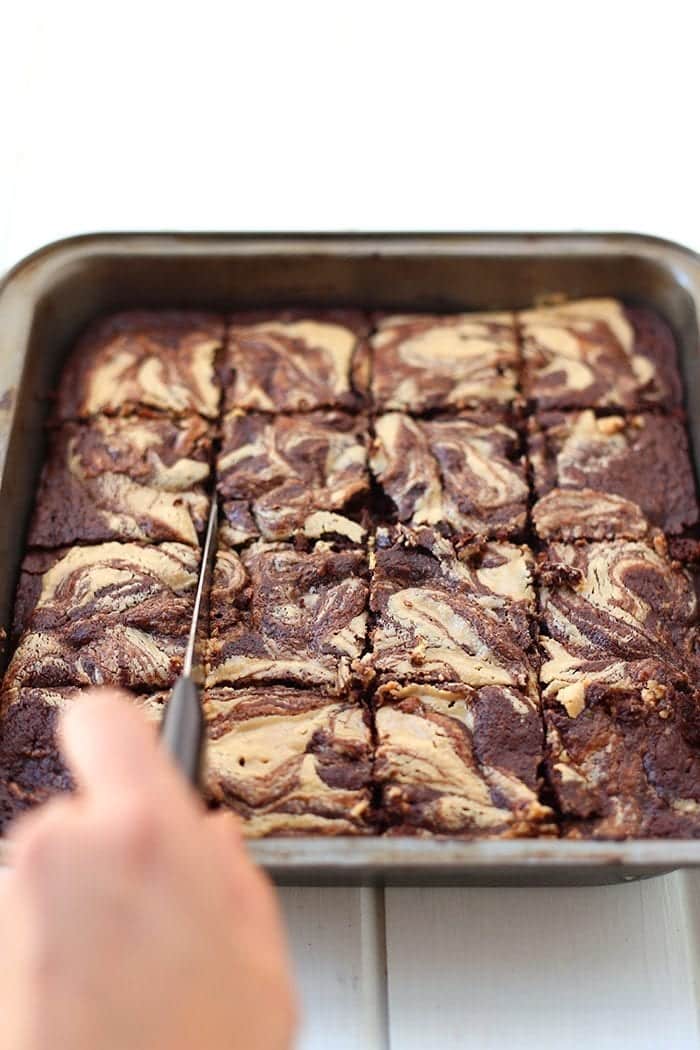 These decadent but still healthful tahini brownies are made with a rich dark chocolate and a creamy tahini base to create an exciting new twist on a classic brownie recipe. You'll wonder why you never thought to mix tahini with brownies before!