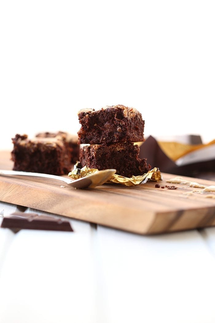 These decadent but still healthful tahini brownies are made with a rich dark chocolate and a creamy tahini base to create an exciting new twist on a classic brownie recipe. You'll wonder why you never thought to mix tahini with brownies before!