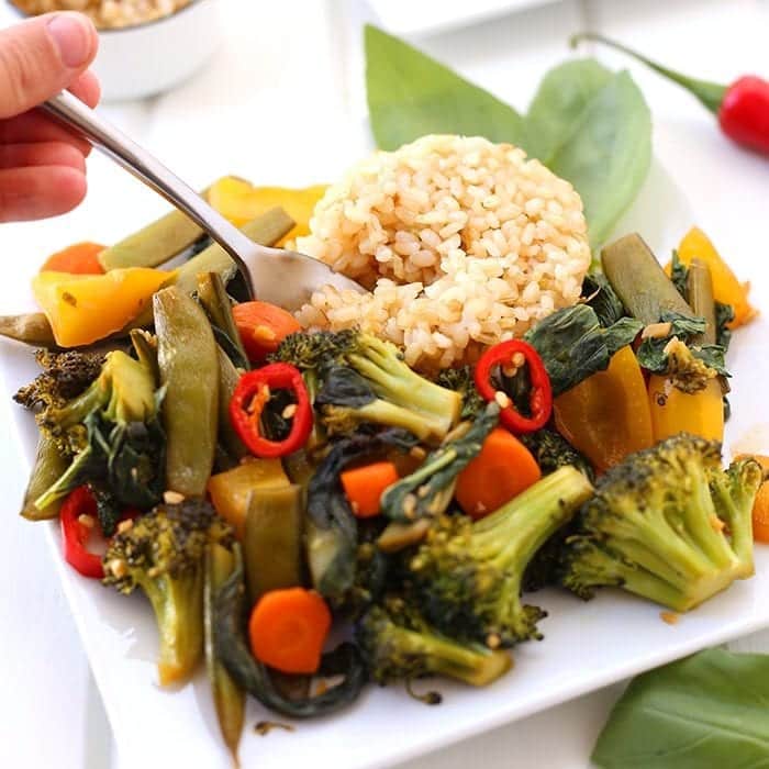 Easy Thai Basil Vegetable Stir Fry The Healthy Maven
