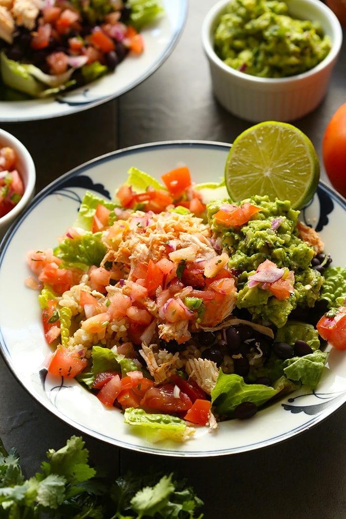 Copycat Chipotle Chicken Burrito Bowl The Healthy Maven