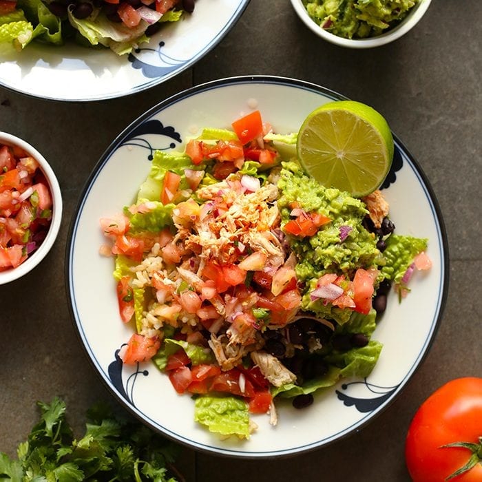 Copycat Chipotle Chicken Burrito Bowl The Healthy Maven
