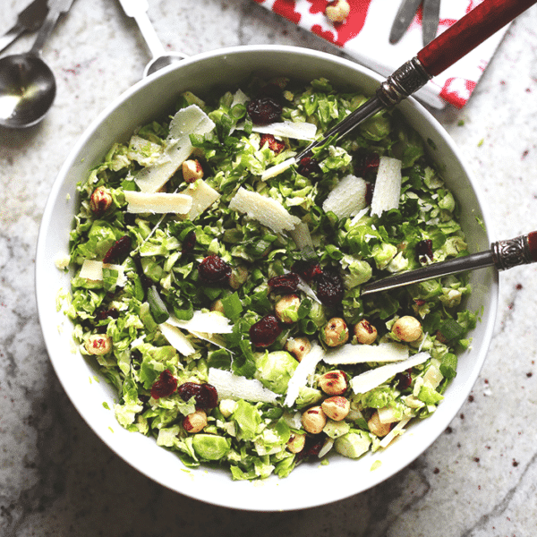 Shredded Brussels Sprout Salad The Healthy Maven