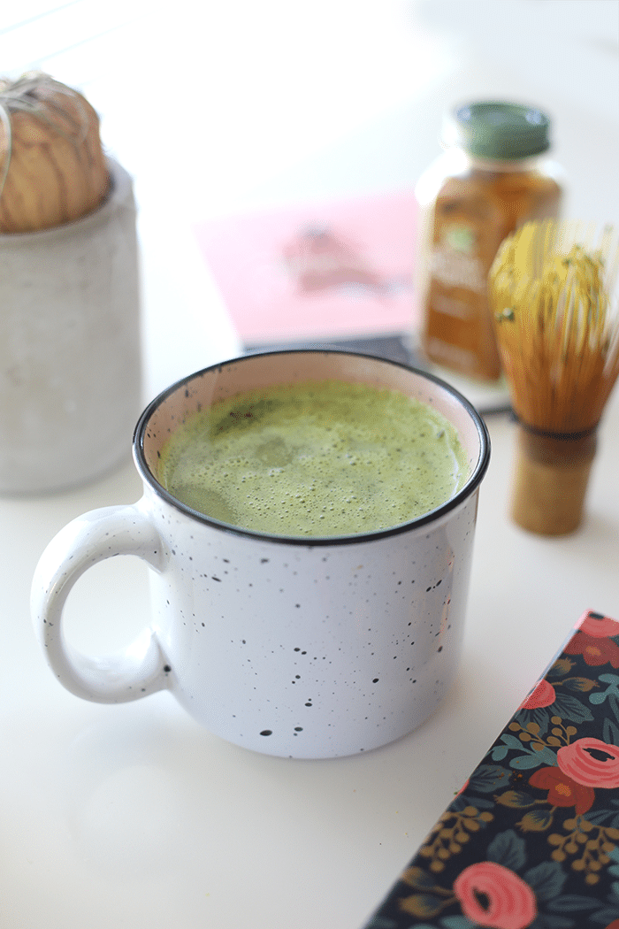 Iced Turmeric Matcha Latte