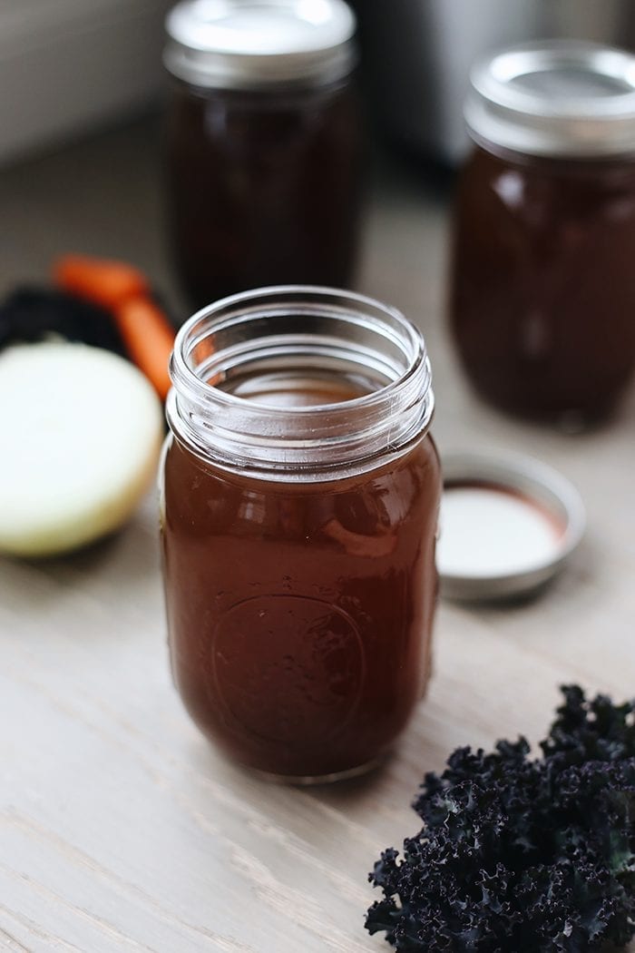 This tutorial will teach you how to make vegetable stock in your slow cooker using veggie scraps you already have on hand. It's a two-part process that will help eliminate food waste and save money at the grocery store!