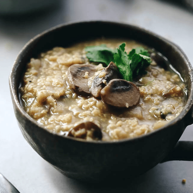 Mushroom Millet Soup