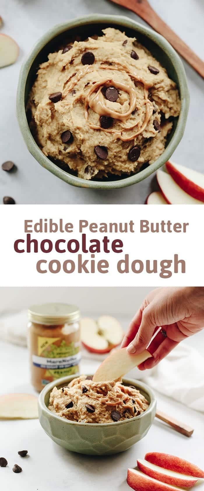 Have that craving for raw cookie dough, but want to keep things healthy? This Edible Peanut Butter Cookie Dough is raw, vegan, gluten-free and refined sugar-free but still tastes amazing. And it's ready in 5 minutes!