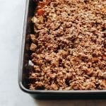 Easy to whip up and full of healthy goodness, this Peach and Apple Crisp will quickly become a favorite for your next cook-out or late summer BBQ!