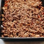 Easy to whip up and full of healthy goodness, this Peach and Apple Crisp will quickly become a favorite for your next cook-out or late summer BBQ!