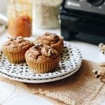A healthy take on muffins, these Pumpkin Spice Blender Muffins are simple to make, gluten-free and require just one tool, your blender! No other dishes required.