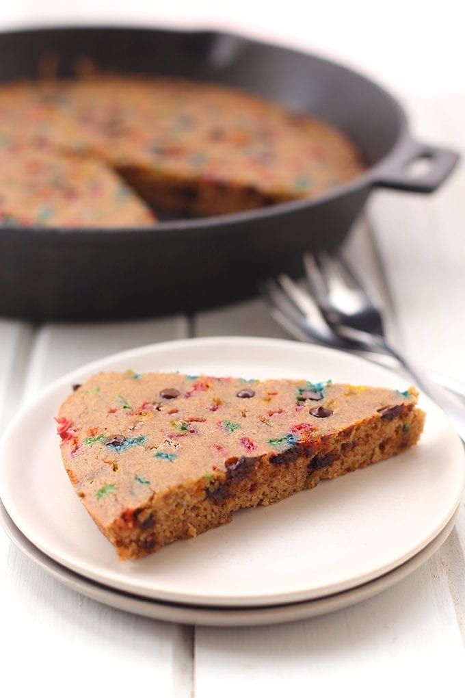 Healthy Chocolate Chip Cookie Cake