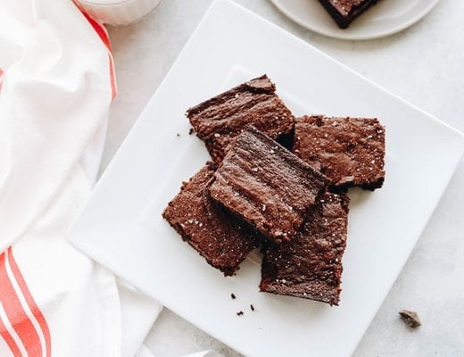 The ultimate grain-free brownie - a healthy brownie recipe made with almond flour, ghee and other nutritious ingredients from The Healthy Maven.