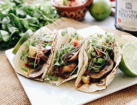 Looking for a delicious plant-based dinner option? Look no further than these Mushroom Teriyaki Tacos with Pineapple Salsa. A healthy, veggie-focused meal full of hearty and nutritious ingredients, but not short on flavor!