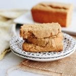 A sweet and savory snack or side, this Sweet Potato Cornbread will easily become a staple this holiday season. This fall dish has the earthiness of cornmeal mixed with the sweetness of sweet potato for a moist and delicious loaf. #sweetpotato #cornbread #healthy